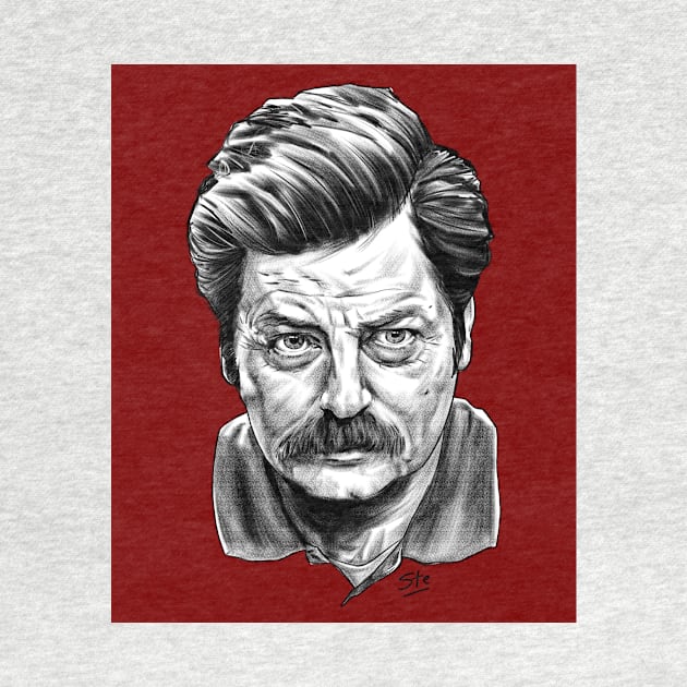 Ron Swanson by ste1bro